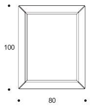 Прямоугольное зеркало Smania Gio