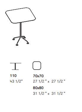 Барный стол Potocco Agra Table 688/ATA-Q