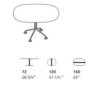 Обеденный стол Potocco Agra Table 688/ATM