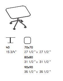 Журнальный столик Potocco Aria Table ATL-Q