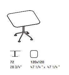 Обеденный стол Potocco Aria Table 864/ATM