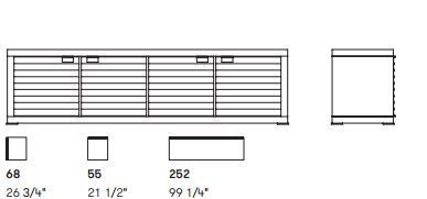 Буфет Potocco Aura Cabinet 830/MA4
