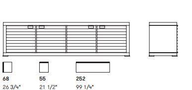 Буфет Potocco Aura Cabinet 830/MA4