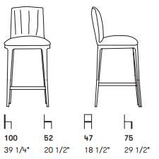 Барный стул Potocco Blossom Barstool 840/A