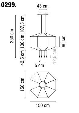 Современный светильник Vibia Wireflow 0299