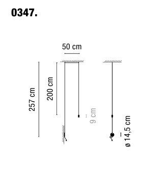 Алюминиевый светильник Vibia Wireflow Freeform