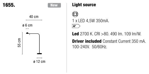 Напольный светильник Vibia Pin