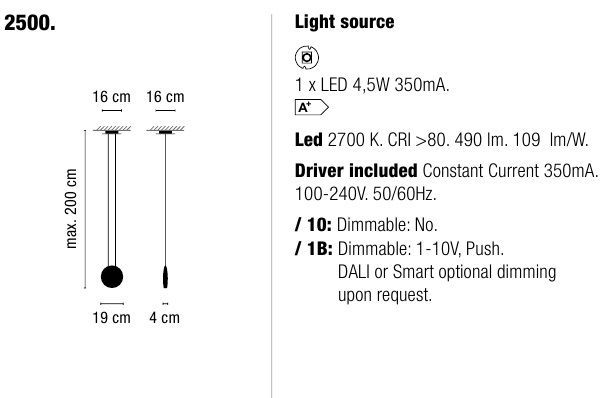 Подвесной светильник Vibia Cosmos