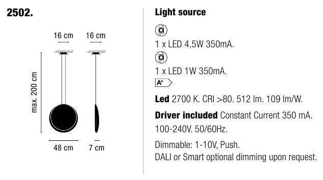 Подвесной светильник Vibia Cosmos