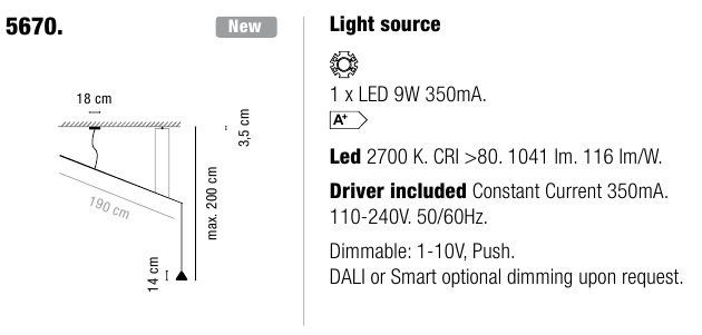 Подвесной светильник Vibia North