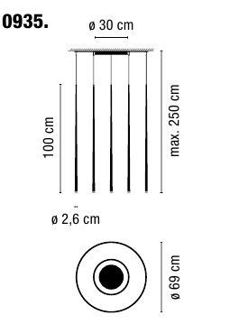 Подвесной светильник Vibia Slim 0935