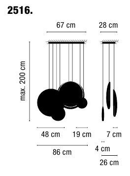 Подвесной светильник Vibia Cosmos 2516