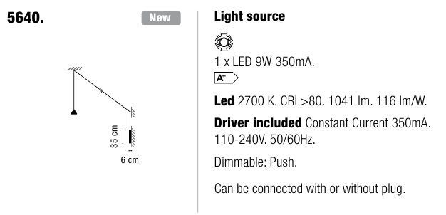 Современный светильник Vibia North 5640