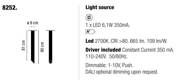 Дизайнерский светильник Vibia 45° 8252