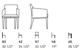 Дизайнерское кресло Potocco Elide 768/P