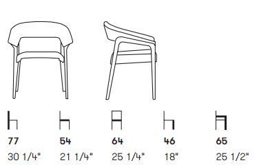 Дизайнерское кресло Potocco Memory 842/P