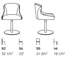 Дизайнерский стул Potocco Miura 776/G1