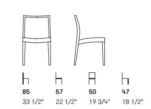 Дизайнерский стул Potocco Jenny 761/WII