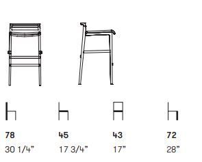 Барный стул Potocco Patio 791/AI