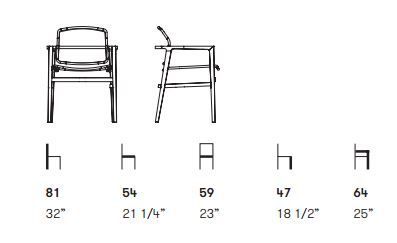 Дизайнерское кресло Potocco Patio 791/PII
