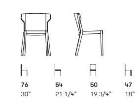 Дизайнерский стул Potocco Scarlet 035/II