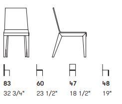 Обеденный стул Potocco Stick 795/I