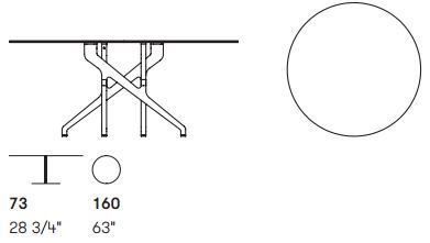 Деревянный стол Potocco Torso 837/T4W