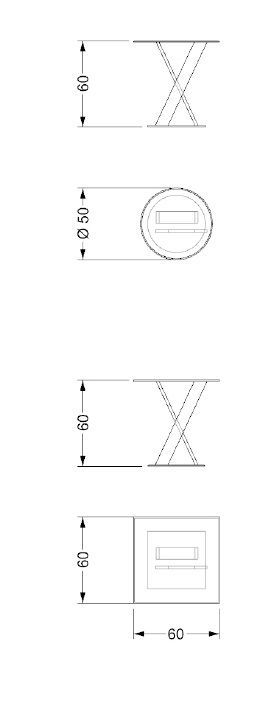 Круглый стол Reflex & Angelo Mister X 55