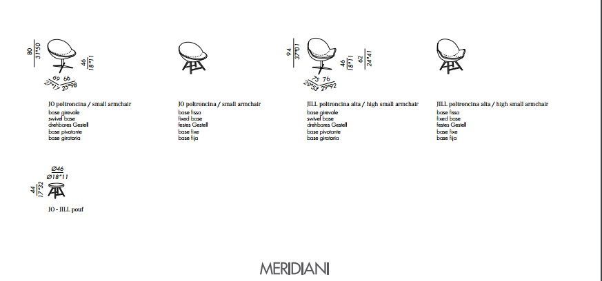 Офисное кресло Meridiani Jo