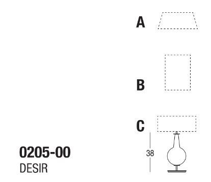 Настольный светильник Penta New Classic Desir 0205-00