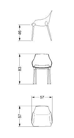 Дизайнерский стул Reflex & Angelo Milady