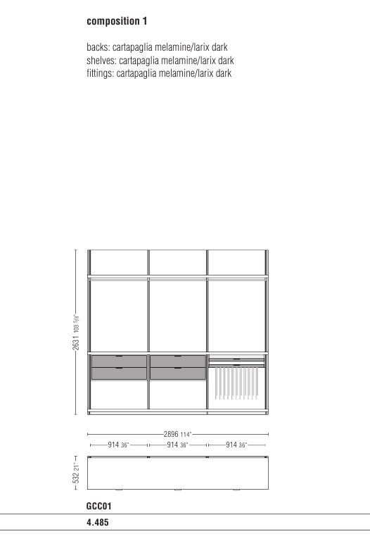 Модульная система Molteni&C Gliss Walk-in