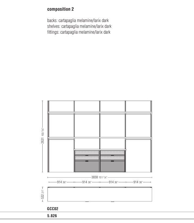 Модульная система Molteni&C Gliss Walk-in