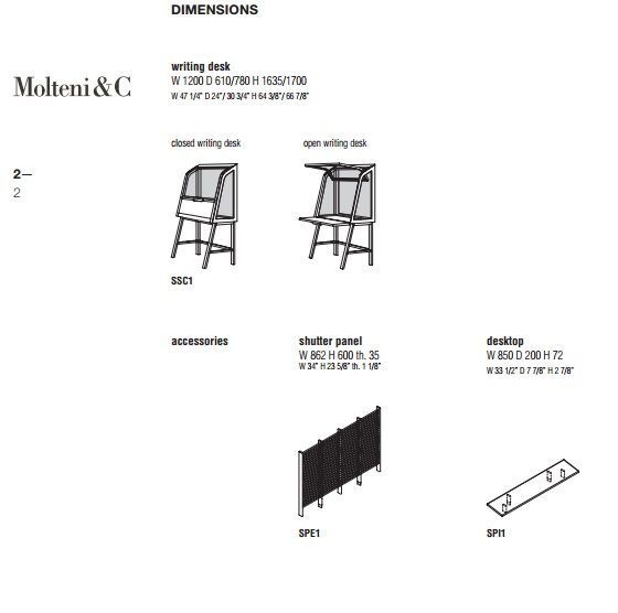 Деревянный секретер Molteni&C Secretello