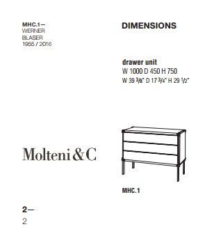 Дизайнерский комод Molteni&C MHC.1