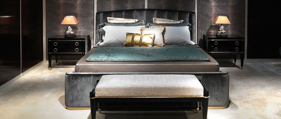 Кровать с высоким изголовьем Galimberti Nino Zaffiro