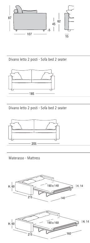 Современный диван-кровать Marac Sogno