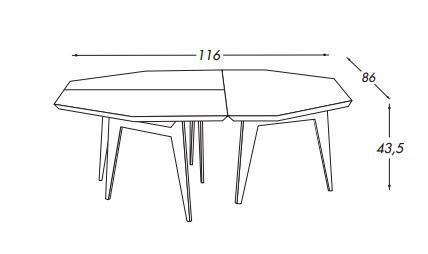 Современный столик Bolzan Teorema