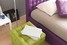 Кровать с цветным изголовьем Bolzan Poissy Color