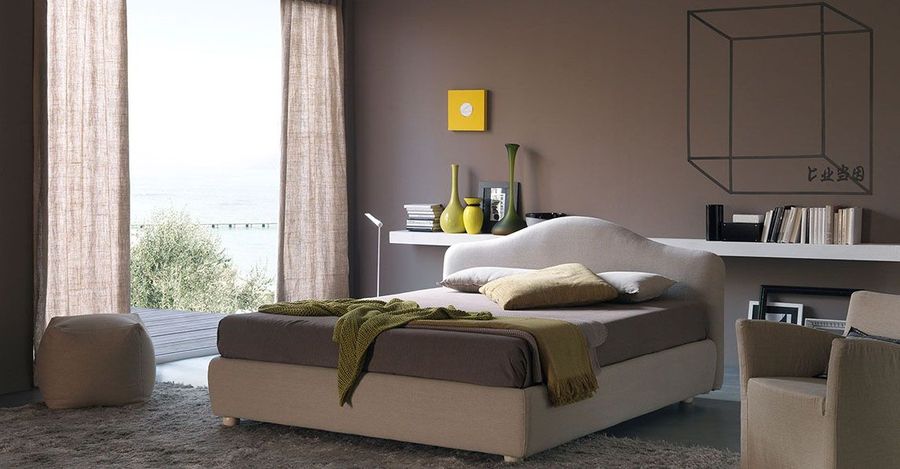  Кровать с волнообразным изголовьем Bolzan Vanity