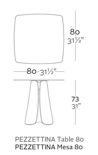 Дизайнерский стол Vondom Pezzetina 56013