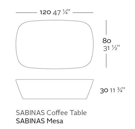 Дизайнерский стол Vondom Sabinas 45008