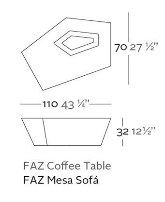 Дизайнерский стол Vondom Faz 54007
