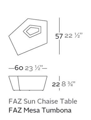 Современный стол Vondom Faz 54009