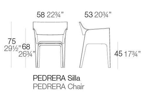 Стильный стул Vondom Perdera 65004