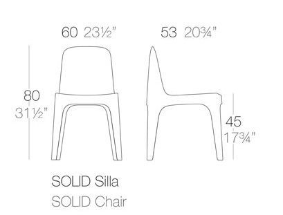 Обеденный стул Vondom Solid 55024