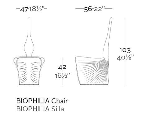 Современный стул Vondom Biophilia 59001