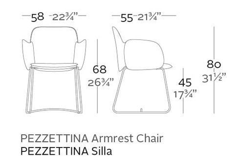 Дизайнерское кресло Vondom Pezzetina 56005