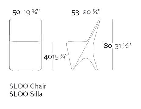 Стильный стул Vondom Sloo 51025