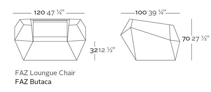 Дизайнерское кресло Vondom Faz 54001